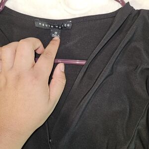 Haute Monde Black Women's Robe